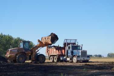 Earthwork and site preparation at a dairy facility